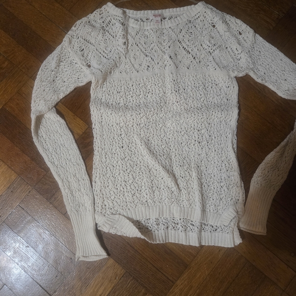 Mossimo Supply Co. White Textured Sweater - Picture 2 of 4